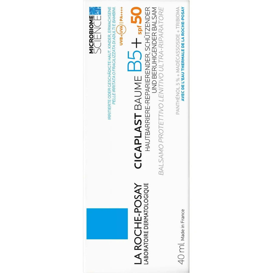 La Roche-Posay Cicaplast Відновлювальний бальзам для обличчя B5+ SPF50 для подразненої шкіри 40 мл: ціни та характеристики