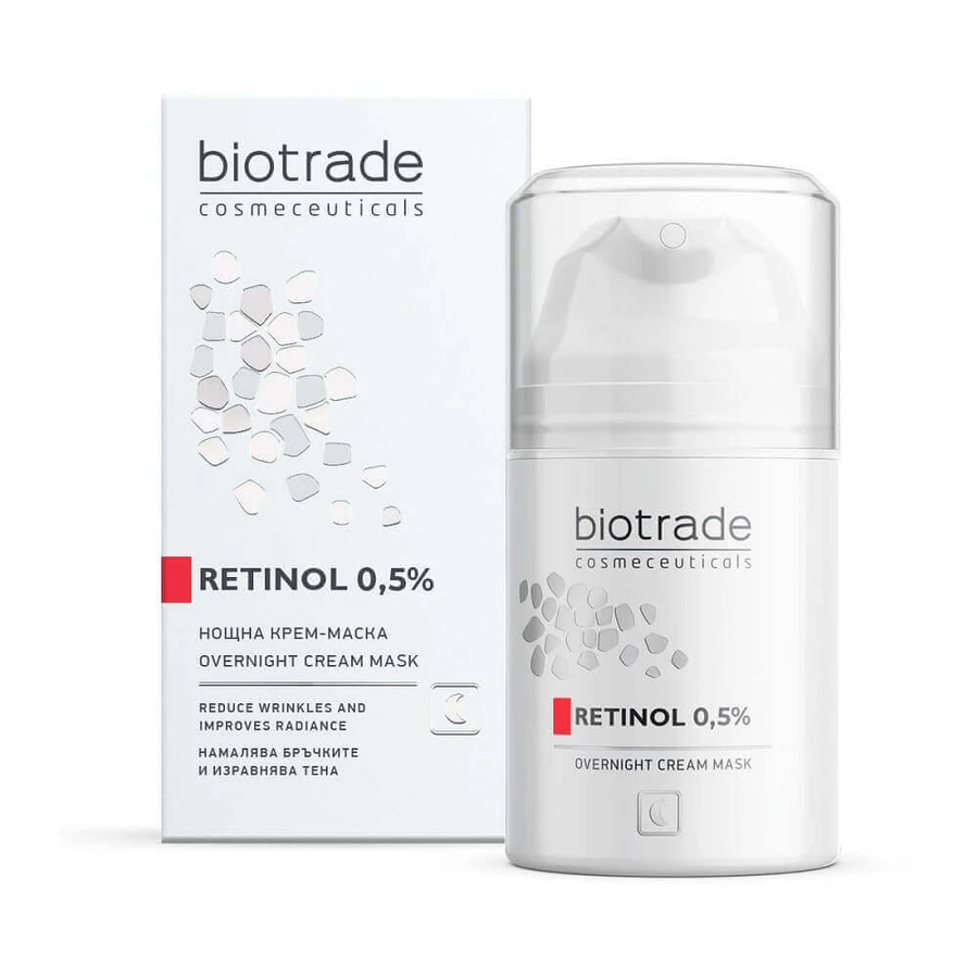 Маска для обличчя Biotrade Retinol Night Cream Mask 0,5%, нічна, 50 мл: ціни та характеристики