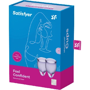 Satisfyer Менструальные чашки Чувствуй себя уверенно фиолетовый 2 шт.