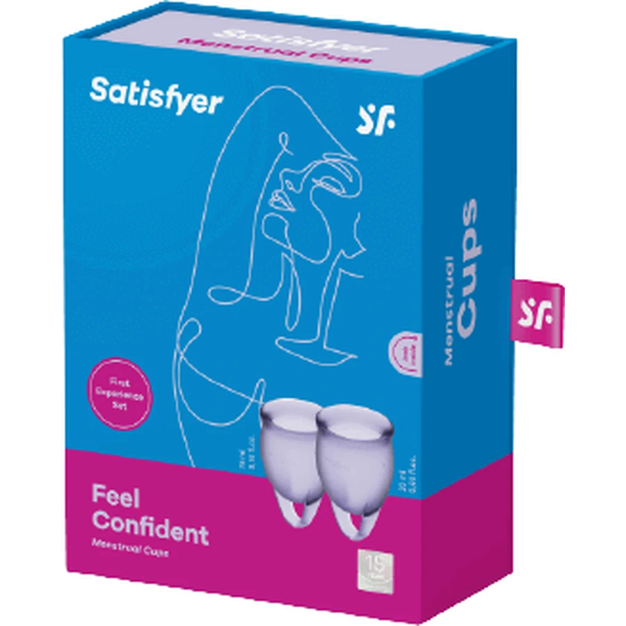 Satisfyer Менструальные чашки Чувствуй себя уверенно фиолетовый 2 шт.: цены и характеристики