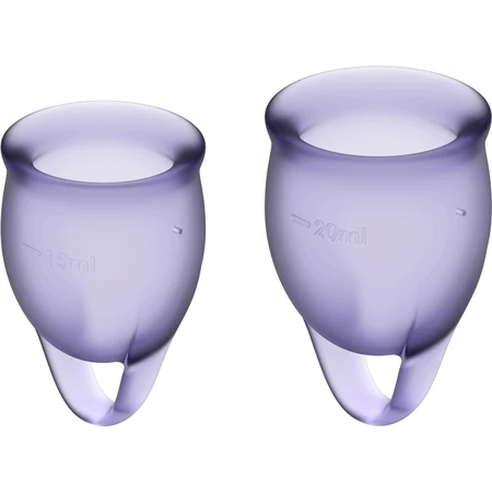 Satisfyer Менструальные чашки Чувствуй себя уверенно фиолетовый 2 шт.: цены и характеристики