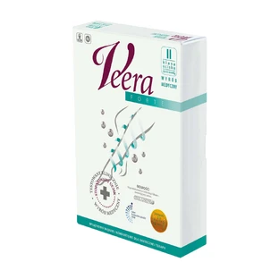 Колготки Veera Forte, довгі компресійні колготки, клас компресії II, з закритими носками, розмір 2, чорні