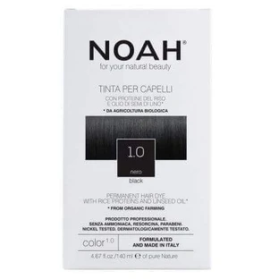 Краска для волос Noah 1.0 профессиональная, натуральная, черная, 140 мл
