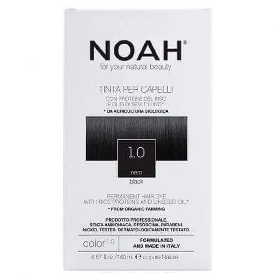 Краска для волос Noah 1.0 профессиональная, натуральная, черная, 140 мл: цены и характеристики