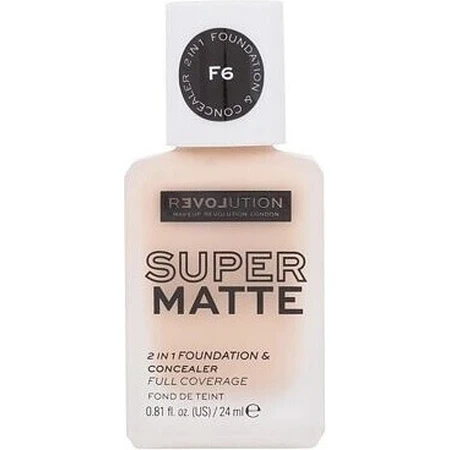 Revolution Relove, Supermatte Foundation F6, косметика 1×24 мл, макияж: цены и характеристики