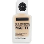 Revolution Relove, Supermatte Foundation F6, косметика 1×24 мл, макияж: цены и характеристики