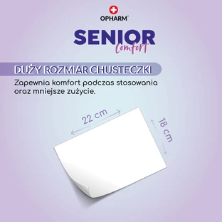 Opharm Senior Comfort 4в1, вологі серветки, 72 шт.