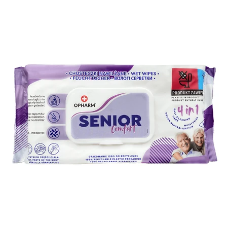 Opharm Senior Comfort 4в1, вологі серветки, 72 шт.: ціни та характеристики