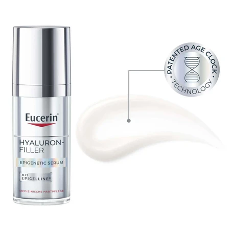 Епігенетична сироватка Eucerin Hyaluron-Filler Epigenetic Serum, антивікова сироватка, 30 мл: ціни та характеристики