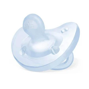 Анатомическая силиконовая пустышка PhysioSoft, 0-6 месяцев, голубая, Chicco, голубая, Chicco