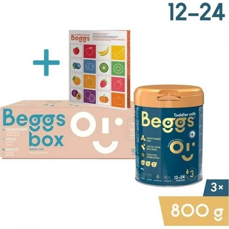 Молоко для малышей Beggs 3, Beggs box+ pexeso 3×800 г, молоко для малышей: цены и характеристики