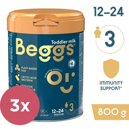 Молоко для малышей Beggs 3, Beggs box+ pexeso 3×800 г, молоко для малышей: цены и характеристики