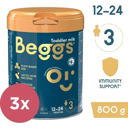 Молоко для малышей Beggs 3, Beggs box+ pexeso 3×800 г, молоко для малышей: цены и характеристики