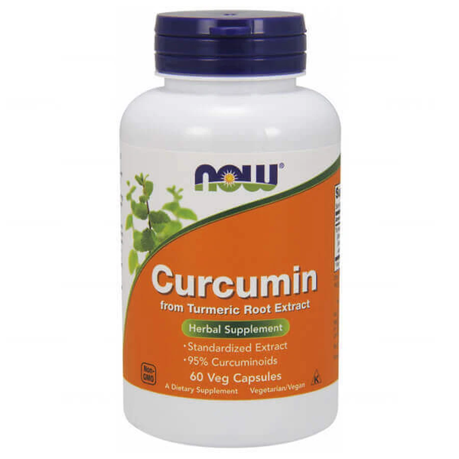 Now Foods Curcumin, куркумин, 60 вегетарианских капсул: цены и характеристики