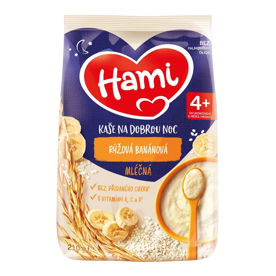 HAMI Mliena kaa ryova banana 1×210 g, ryova kaa: цены и характеристики