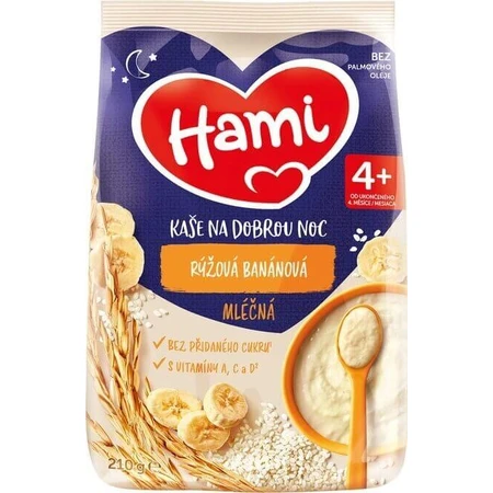 HAMI Mliena kaa ryova banana 1×210 g, ryova kaa: цены и характеристики