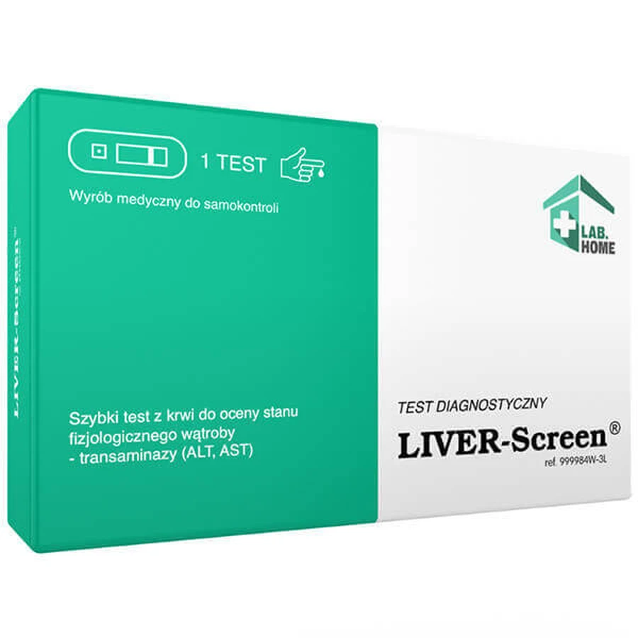 Тест Liver-Screen, тест для оценки физиологического состояния печени, 1 штука: цены и характеристики