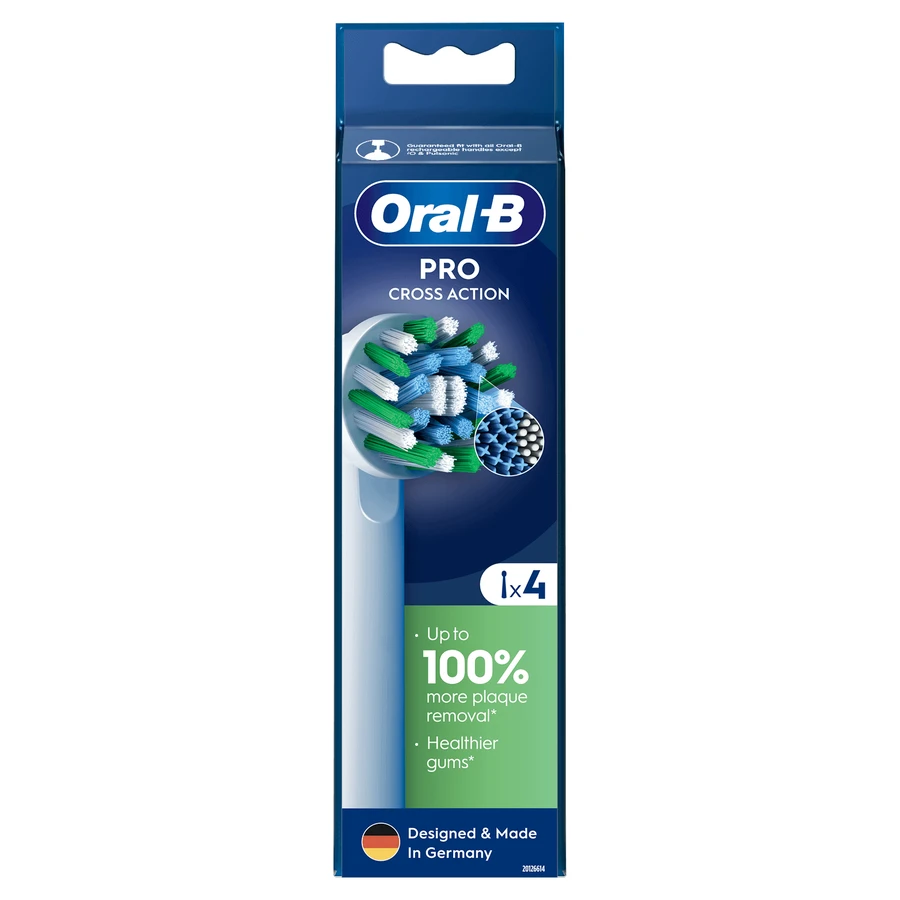 Oral-B Pro Cross Action, змінні щетинки для електричної зубної щітки Clean Maximiser, 4 шт.: ціни та характеристики