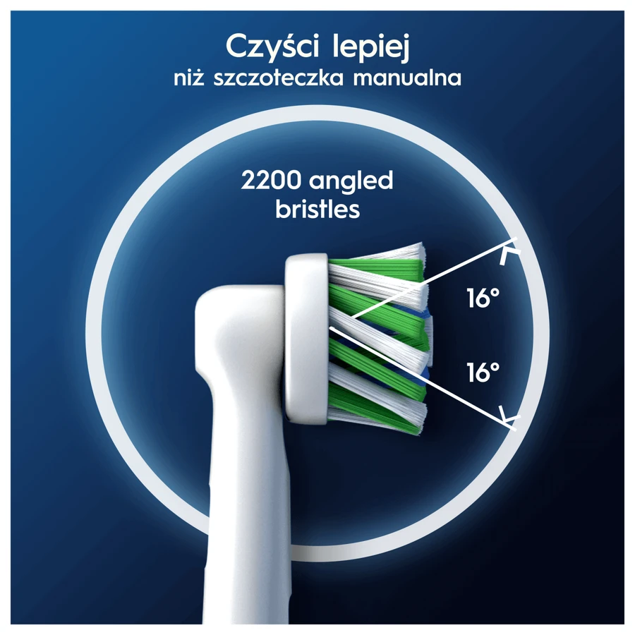 Oral-B Pro Cross Action, змінні щетинки для електричної зубної щітки Clean Maximiser, 4 шт.: ціни та характеристики