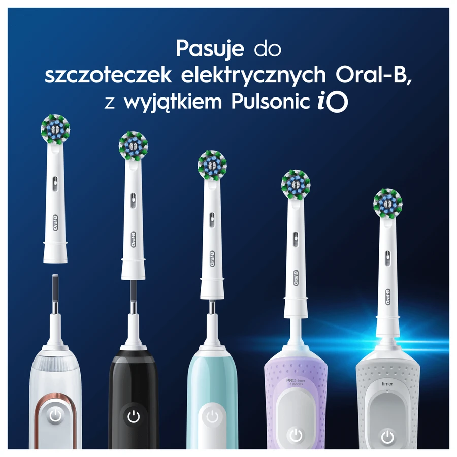 Oral-B Pro Cross Action, змінні щетинки для електричної зубної щітки Clean Maximiser, 4 шт.: ціни та характеристики
