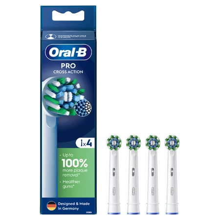 Oral-B Pro Cross Action, змінні щетинки для електричної зубної щітки Clean Maximiser, 4 шт.: ціни та характеристики