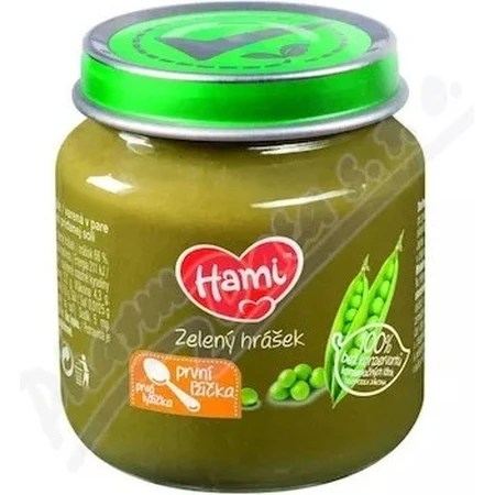 Хами Овощная закуска Зеленый горошек 1×125 г, детское питание (с конца 4-го месяца): цены и характеристики