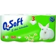 Q SOFT Туалетний папір 3-шаровий білий 1×8 шт, 160 шматків