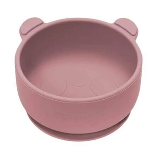 Силіконова миска з присоскою The Little Bear, 6 місяців+, Old Rose, Appekids
