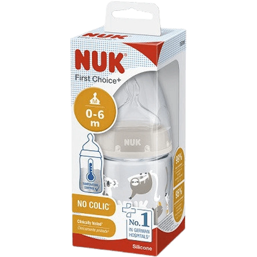 Nuk Baby Bottle First Choice Temperature Control бежева 150 мл: ціни та характеристики
