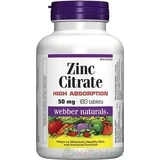 WEBBER NATURALS Цинк 50 мг цитрат 1×180 табл, цинк