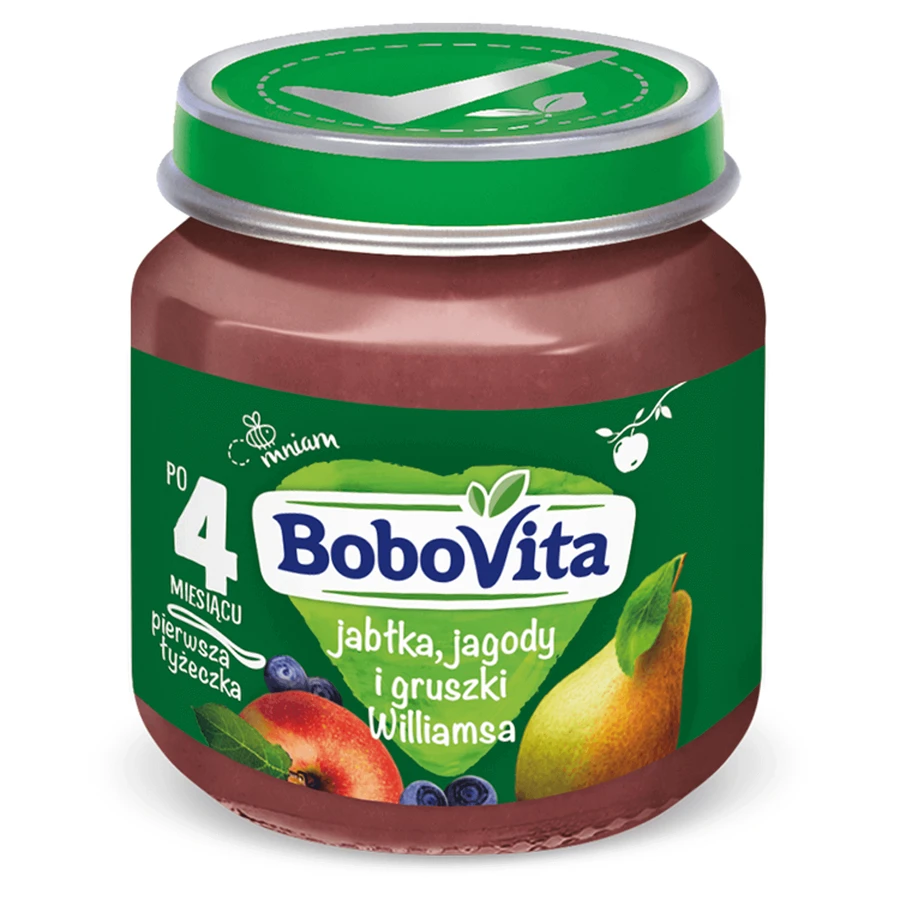 BoboVita Десерт, яблоко, черника и груша, после 4 месяцев, 125 г: цены и характеристики