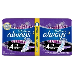 Always Night Platinum Duo Впитывающие Always Night Platinum Duo, размер 4, 10 шт, P&G