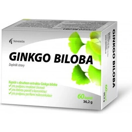 Noventis GINKGO BILOBA 1×60 cps, пищевая добавка: цены и характеристики