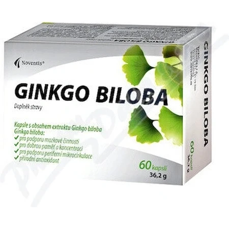 Noventis GINKGO BILOBA 1×60 cps, пищевая добавка: цены и характеристики