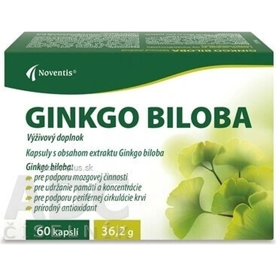 Noventis GINKGO BILOBA 1×60 cps, пищевая добавка: цены и характеристики