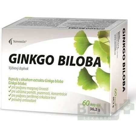 Noventis GINKGO BILOBA 1×60 cps, пищевая добавка: цены и характеристики