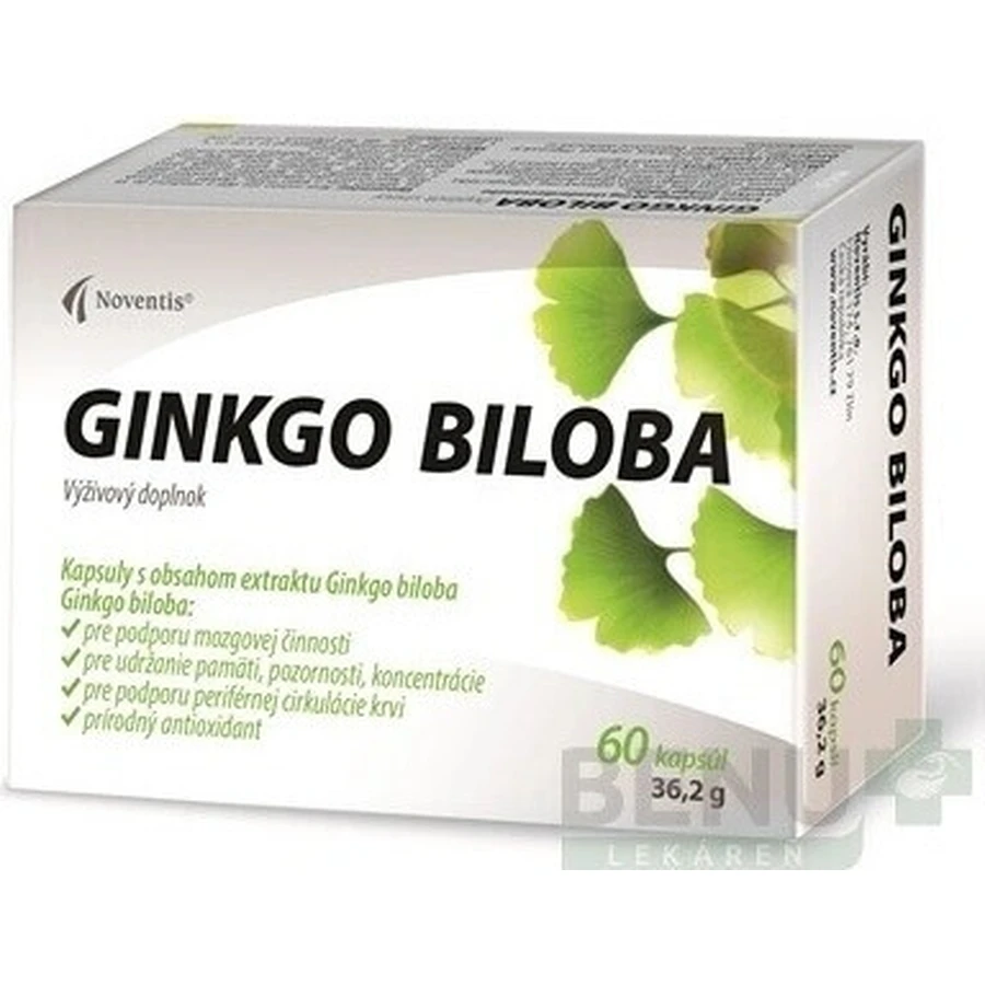 Noventis GINKGO BILOBA 1×60 cps, пищевая добавка: цены и характеристики