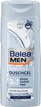 Гель для душу Balea MEN Sensitive 3 в 1, 300 мл