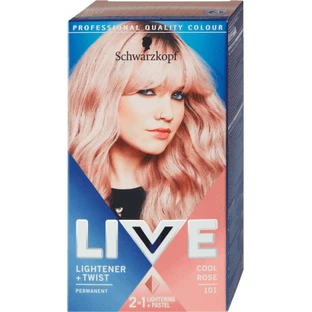 Schwarzkopf Live Lightner 101 Перманентна стійка фарба Lightner 101 Холодна троянда, 142 г
