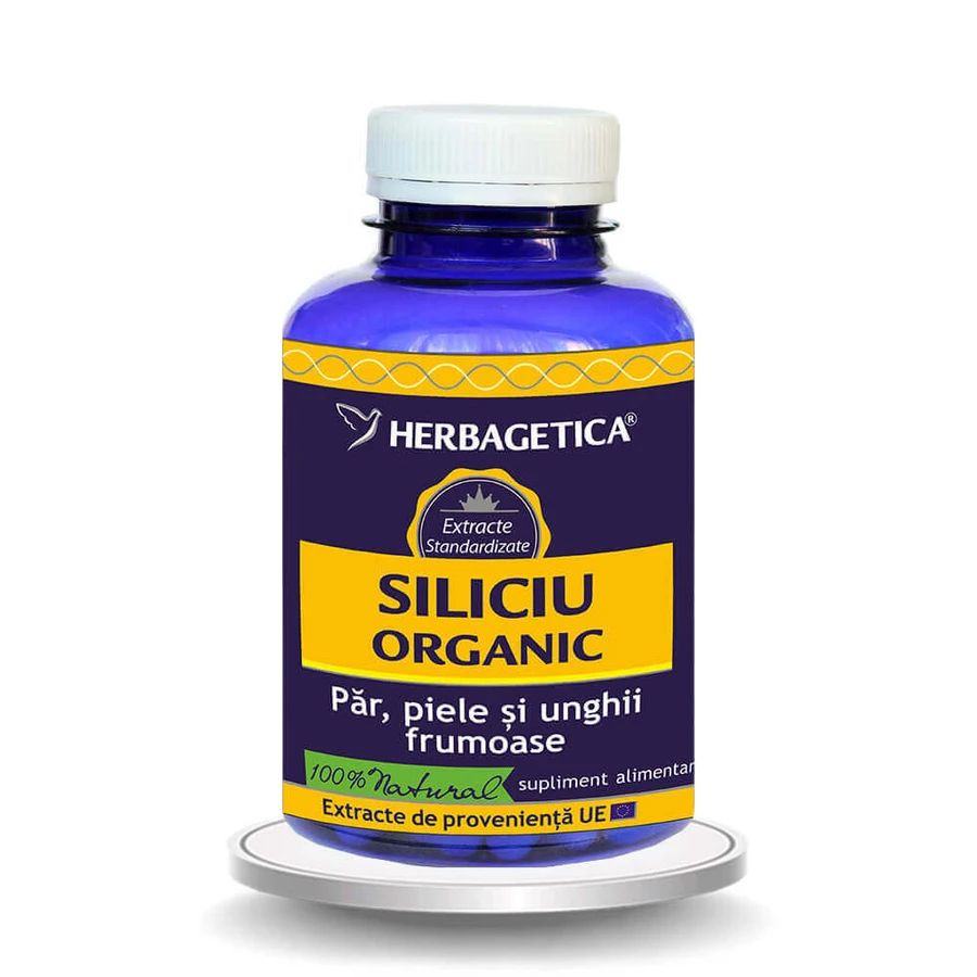 Кремній Herbagetica Siliciu Organic, 120 капсул: ціни та характеристики