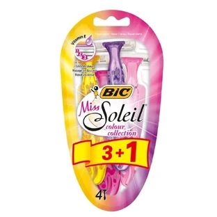 Miss Soleil Collor Colletion 3 лезвия для женской бритвы, 3+1 шт, BIC