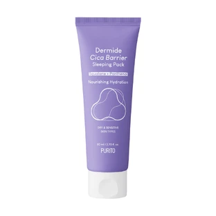 Purito Dermide Cica Barrier Sleeping Pack Регенерирующий ночной крем с экстрактом азиатского кресса, 80 мл