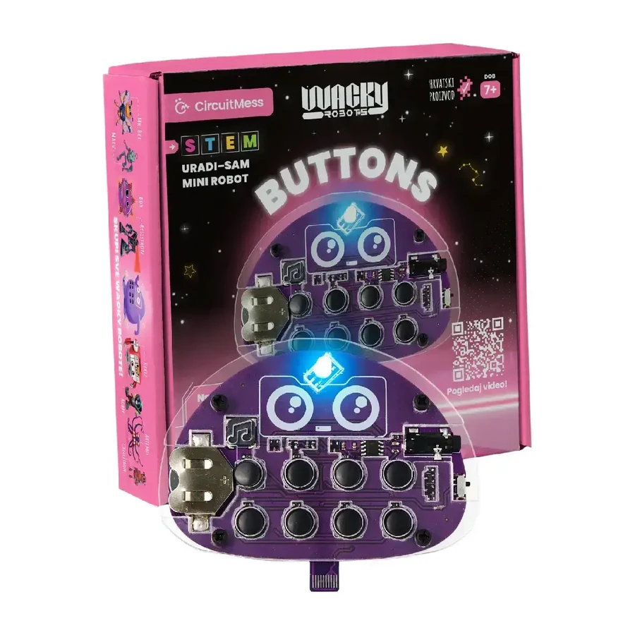 Робототехнический набор Stem Wacky Robots, 7+ лет, Кнопки, CircuitMess: цены и характеристики