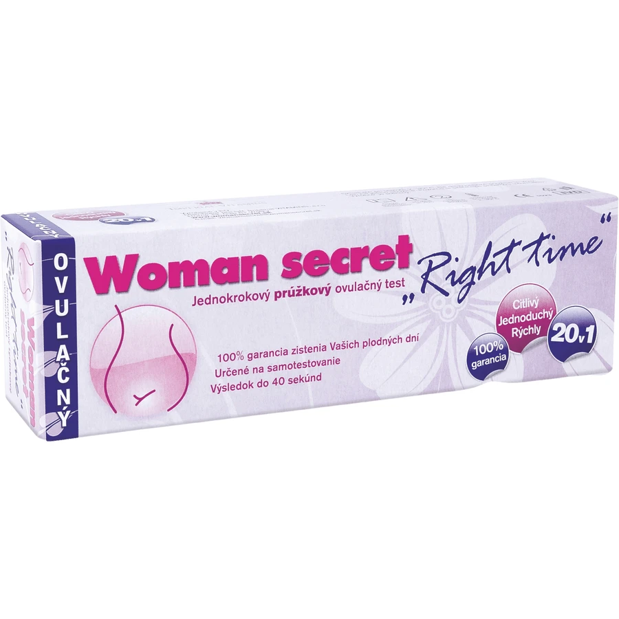 Тест-смужка для визначення правильного часу овуляції Woman Secret Right Time 20 шт: ціни та характеристики