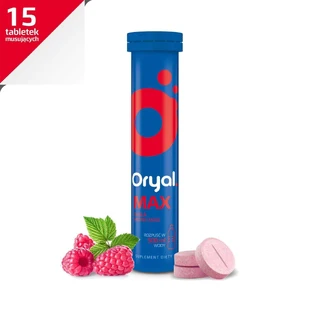 Oryal Max, со вкусом малины, 15 шипучих таблеток