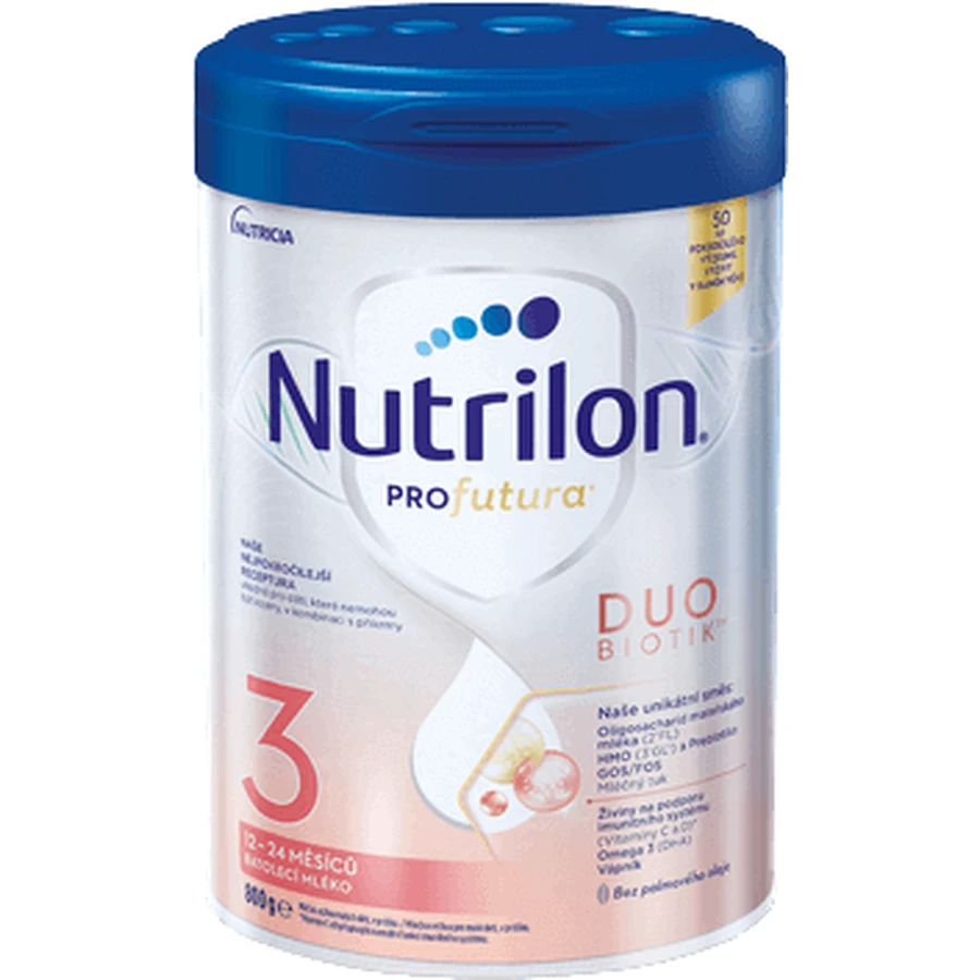 Суха молочна суміш Nutrilon Profutura DUOBIOTIK 3 для дітей з 12 місяців, 800 г: ціни та характеристики