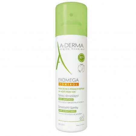 A-Derma Exomega Exomega Control Пом'якшувальний спрей проти свербежу для всієї сухої шкіри, 200 мл: ціни та характеристики