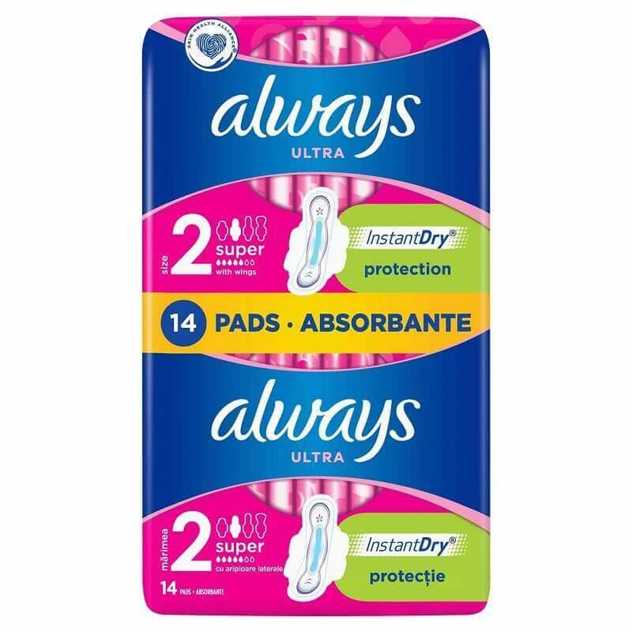 Прокладки Always Ultra Super Absorbents 2, 5 капель, 14 шт.: цены и характеристики