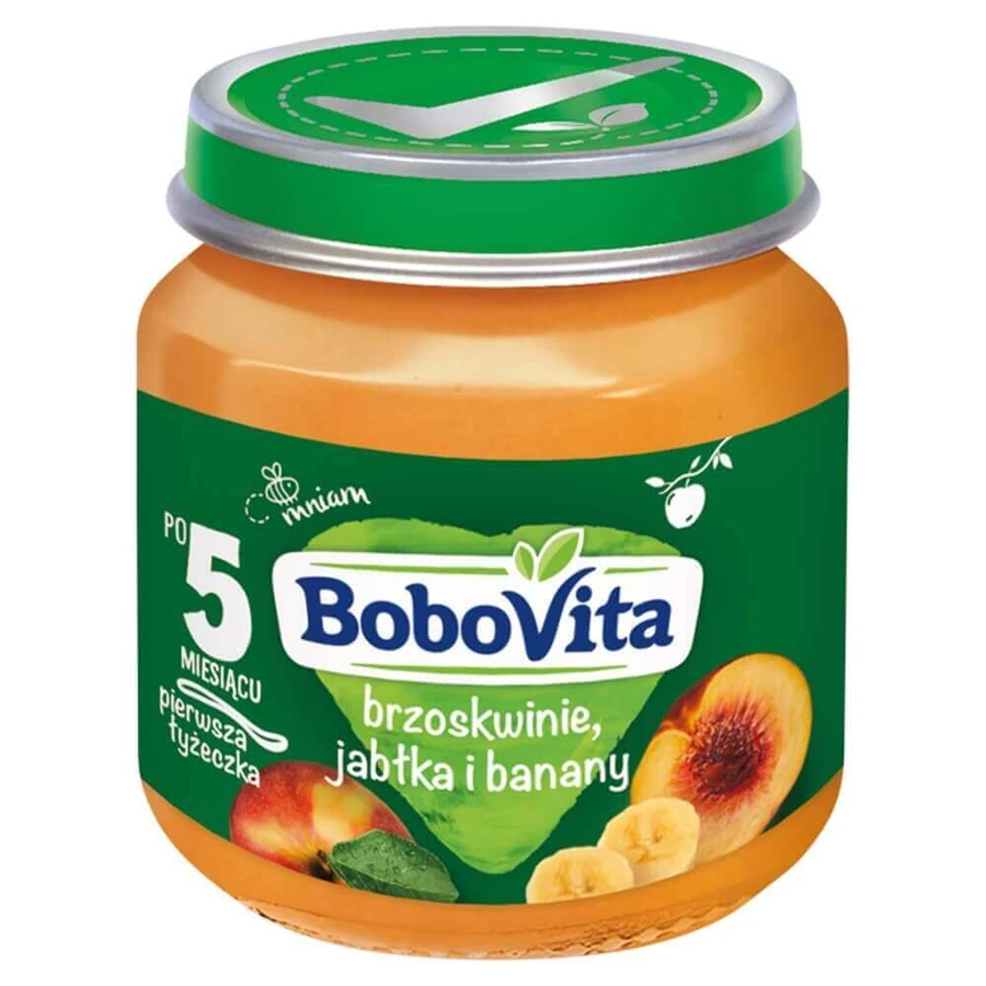 BoboVita Десерт, персики, яблоки и бананы, после 5 месяцев, 125 г: цены и характеристики