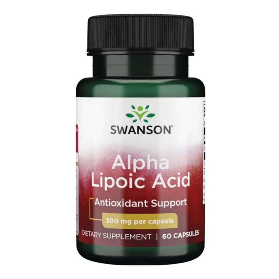 Swanson Alpha Lipoic Acid, Альфа-липоевая кислота 300 мг, 60 капсул: цены и характеристики